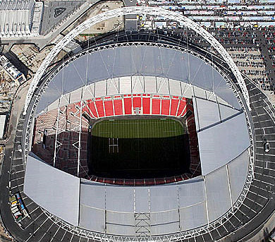Wembley Stadium in Wembley