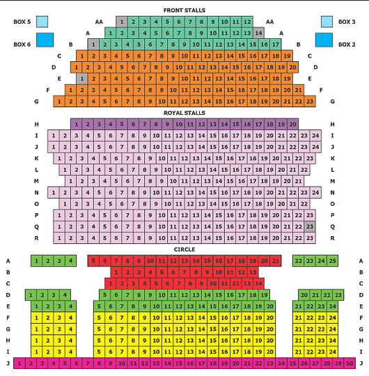 Theatre Royal Seating Chart